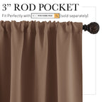 RYB HOME Blackout Curtains for Bedroom Living Dining Room 84 inches Long