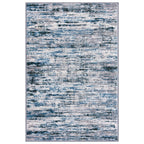 Lansny Modern Abstract Small Area Rug Indoor 3x5 Washable Rug Non-Slip Soft Entryway Rug Grey Blue White Kitchen Mats Thin Print Faux Wool Floor Carpet Throw Rugs for Entrance Bedroom Home Decor