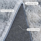 Rugs for Bedroom 4x6, Soft Shaggy Modern Shag Area Rug for Living Room, Upgrade Non-Slip Plush Fluffy Carpet for Kids Boys Girls Room Home Decor Aesthetic, Light Grey