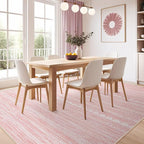 Nakagishi Boho 4x6 Pink Area Rug Living Room Rugs Machine Washable