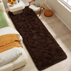LOCHAS Ultra Soft Indoor Modern Area Rugs 2x8, Fluffy Living Room Carpets for Children Bedroom Home Decor Nursery Rug, Brown