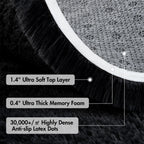 5x8 Ft Extra Large Shag Rugs for Living Room, Ultra Soft Fluffy Furry Area Rugs for Bedroom Indoor Floor, Aesthetic Carpet for Kids Home Decor (Black)