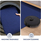 KOZYFLY Rugs for Entryway 3x5 ft Washable Area Rug Non Slip Rubber Backed Entry Rug Woven Indoor Door Mat Cotton Kitchen Rugs Floor Carpet for Entryway, Foyer, Backdoor, Royal Blue/Navy
