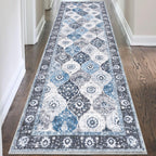 HEBE Hallway Runner Rug 2'8''x8', Washable Non Slip Kitchen Rug Runner