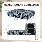hyha 14Pcs Patio Cushion Covers, Stretch Outdoor Couch Cushion Covers, Washable Outdoor Chair/Sofa Slipcovers for Patio Furniture Cushions Protector with Elastic Bottom(Bluebell,Cover Only)