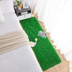 Chicrug Soft Runner Rug for Bedroom Living Room Plush Fluffy Rug 2x6 Feet, Shag Furry Runner Rug Carpet Non Shedding for Nursery Children Kids Girls Room Home Decorative, Grass Green