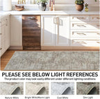 2'6''x8' Runner Rugs Washable Rug: Modern Abstract Living Room Rug Soft Anti-Skid Thin Carpet Indoor Floor Non-Shedding Carpets for Bedroom Dining Room Farmhouse Nursery Home Office Brown Black