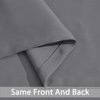 Yakamok Blackout Curtains Room Darkening Thermal Insulated Window Panels,Solid Grommet Top Drapes for Bedroom/Living Room(70Wx84L, Grey, 2 Panels)