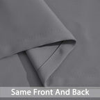 Yakamok Grey Room Darkening Curtains 62x72 inch Gray Grommet-Living Room