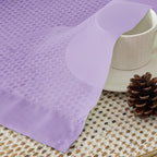 Aiyufeng Light Purple Sheer Curtain Panels Pair Sold 45 Inch Length, Light Filtering Window Curtain Drapes Treatment for Kitchen, Bedroom/Children Room, Voile Top Dual Rod Pocket, 2 Pack of 42 x 45"