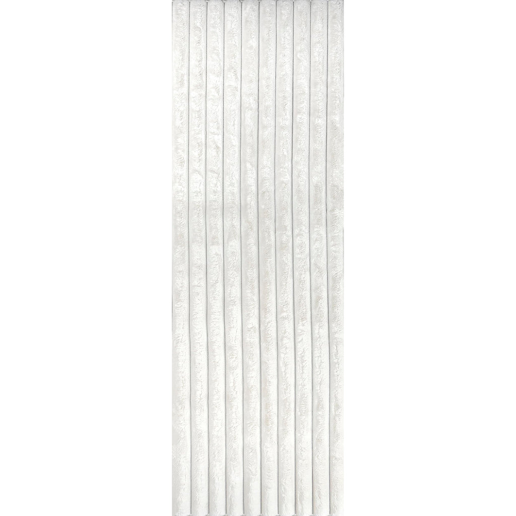 nuLOOM Kai Off White Striped Washable Runner Rug, 2' x 6'