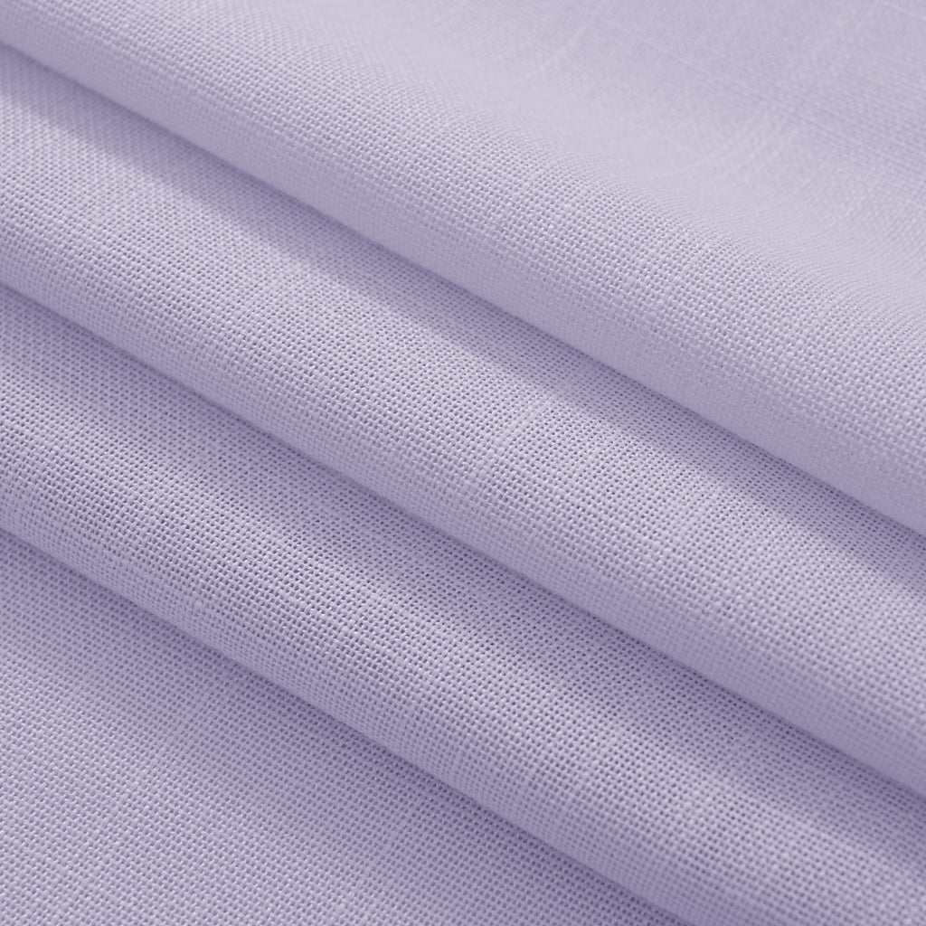 Jolilight Lavender Semi Sheer Linen Purple Curtains 120 Inches Extra Long Ceiling to Floor for Purple Room Decor Back Tab Light Filtering Window Treatment Panels Drapes Luxury Elegant Sheer Violet