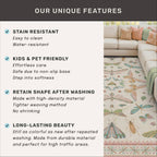 Boho Light Pink Round Rugs for Kids Bedroom - 4 ft Unique Circle Area Rugs for Baby Nursery, Washable Low Pile & Soft Cute Throw Rugs for Living Room, Playroom, Reading Corner, Fun Insect Décor