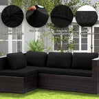 Outdoor Cushion Covers Set,12PCS Patio Furniture Couch Seat Slipcovers, Replacement for Sofa Sectional Chair(Cover，Only)