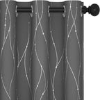 Deconovo Living Room Curtains 54 Inches Long, Blackout Curtains for Bedroom