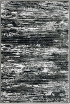 KOZYFLModern Abstract 4x6 Ft Washable Large Rugs for Entryway Non-Slip Soft Living Room Rug, Print Black Grey Throw Rugs Indoor Mat for High-Traffic Door Entrance, Laundry, Nursery, Bedroom