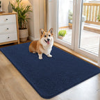OLANLY Dog Door Mat for Muddy Paws 45x27, Super Absorbent Chenille Mud Mat