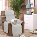 U-NICE HOME Reversible Recliner Chair Covers, Light Grey