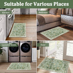 Yamaziot Washable 2x3 Area Rugs Small Entryway Non Slip Rug, Sage Green