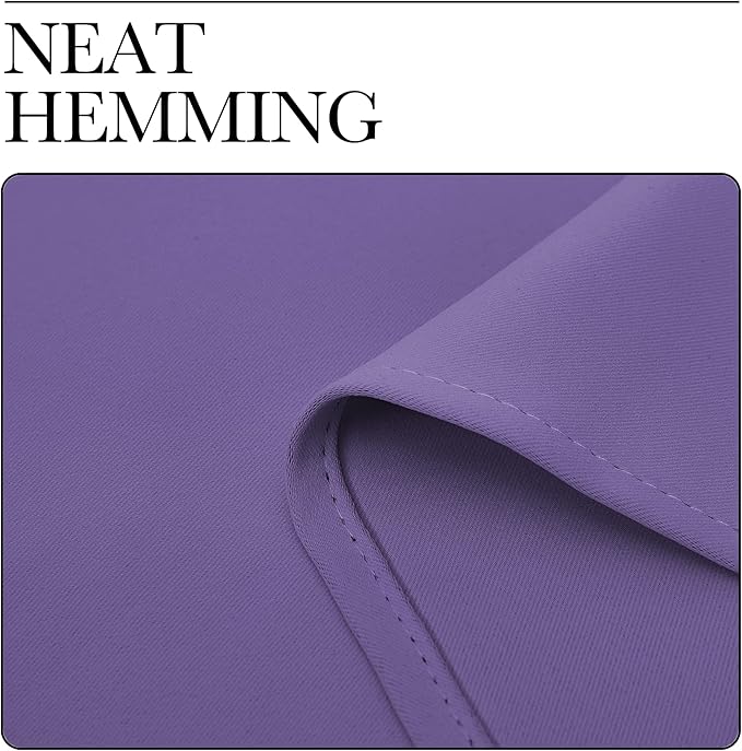 NICETOWN Room Darkening Draperies Window Curtain Panels, Lilac Purple, 2 Panels, W60 x L84 -inch, Thermal Insulated Grommet Room Darkening Curtains for Bedroom