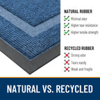 OLANLY Front Door Mat Outside 47x32, All-Season Heavy-Duty Rubber Doormat