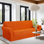 U-NICE HOME Stretch Couch Cover Sofa Cover Sofa Slipcover Furniture Protector for 4 Cushion Couch Sofa Pet Friendly(Oversized Sofa, Orange)