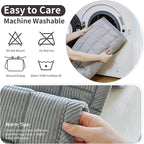 Couch Covers for Dogs Washable, Non Slip Couch Covers for Loveseat Sofa Pet Friendly, Soft Fuzzy Sofa Covers for Pet, Dog Couch Cover Furniture Protector(1PC,Light Grey,27.6"x70.9")