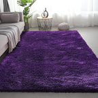 Shag Area Rugs for Bedroom Living Room,5X8 Ultra Soft Purple Fluffy Area Rugs for Dorm,Indoor Carpet Plush Rugs for Living Room Home Decor, Purple
