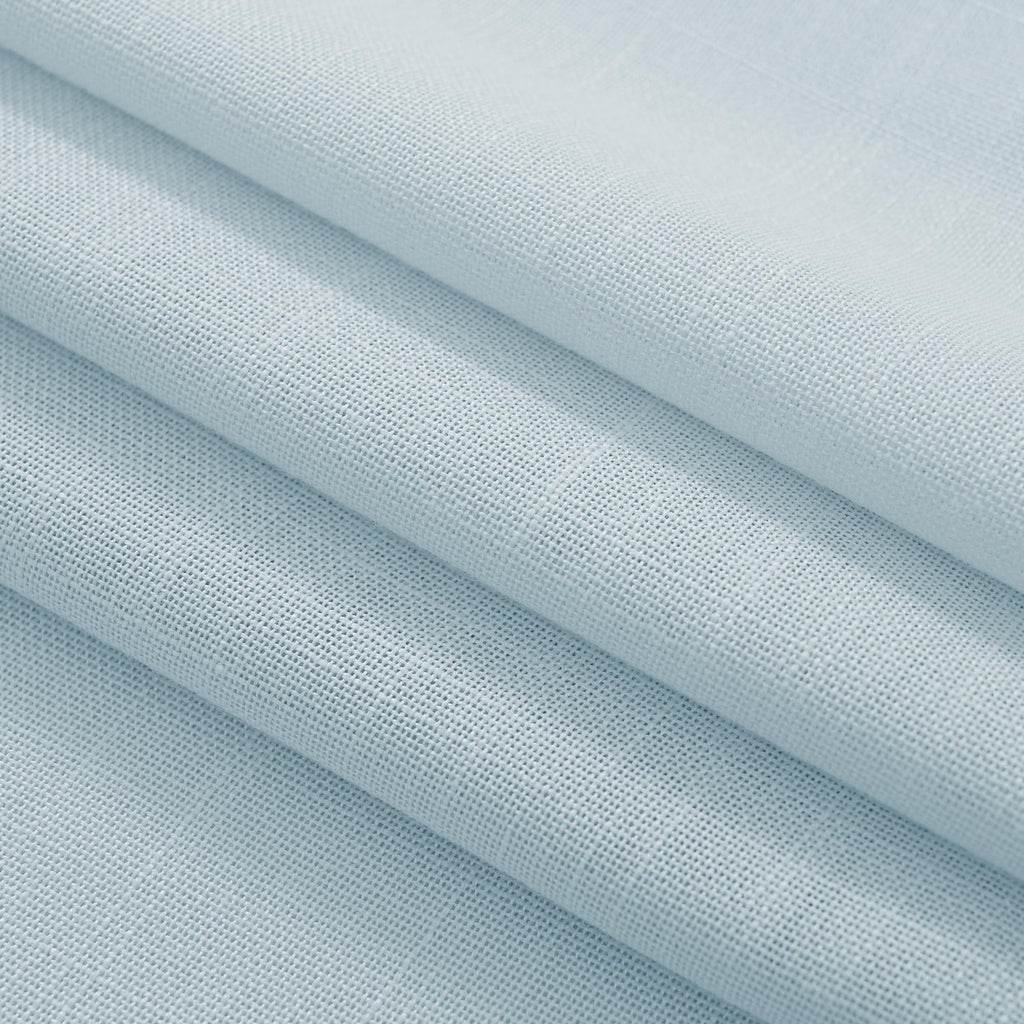 Jolilight Sky Blue Curtains 120 inch Length for Bedroom Back Tab Light Filtering Semi Sheer Blue Living Room Curtains Linen Cotton Textured Drapery Panel Aesthetic Decor Light Blue 52x120