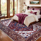 SERISSA 5x7 Washable Non Slip Boho Area Rug for Living Room