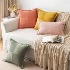 MIULEE Decorative Throw Pillow Covers for Couch 20x20 Light Olive Green
