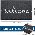 EARTHALL Funny Welcome Mats Outside/Inside 59"x35", Front Door Mat Outdoor Entrance, Indoor Outdoor Mats for Home Entrance, Funny Doormat Outside/Inside Entry, Front Porch Decor for Farmhouse
