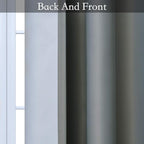 SimpleHome Ombre Room Darkening Curtains for Boys Bedroom, Gradient Grey White to Gray Light Blocking Thermal Insulated Grommet Window Curtains/Drapes for Living Room,2 Panels, 52x72 inches Length