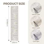 Restydon 2x12 Runner Rug Non Slip,Washable Hallway Runner Rug,Taupe