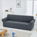 Joccun Stretch Loveseat Couch Cover Slipcover, 1-Piece Sofa Cover for 2 Cushion Couch Spandex Jacquard Washable Furniture Protector Cover for Living Room,Kids,Pets（Loveseat,Gray）