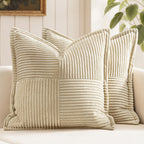 MIULEE Decorative Throw Pillow Covers for Couch 16x16 Inch Dustyblue 2 Pack