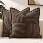 MIULEE Decorative Throw Pillow Covers for Couch 16x16 Inch Dustyblue 2 Pack