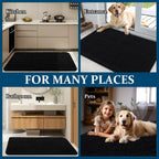 OLANLY Dog Door Mat for Muddy Paws 70x35, Super Absorbent Chenille Mud Mat