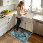 RELEANY Washable Area Rug, Small 2'x3', Teal