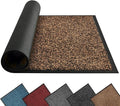 Mibao Super Absorbent Front Door Mat, 60" x 36", Non-Slip Washable Indoor Doormats, Low Profile Entryway Rug Outdoor, Dirt Resistant Welcome Mats for Front and Back Door Entrance, Brown