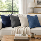 MIULEE Cream White Decorative Throw Pillow Covers for Couch 18x18 Inch