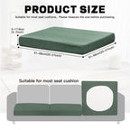 DREAHOTEXTIL 8Pcs Outdoor Cushion Covers, Elastic Patio Cushion Covers