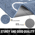 Smiry Dog Door Mat for Muddy Paws, Absorbent Non Slip Dirt Trapper, 48x30