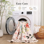 Rugflix 5x7 Washable Area Rug for Living Room, Soft Non Slip Low Pile Carpet, Floral Vintage Stain Resistant Rugs for Bedroom, Dining Room, Home Office, Beige