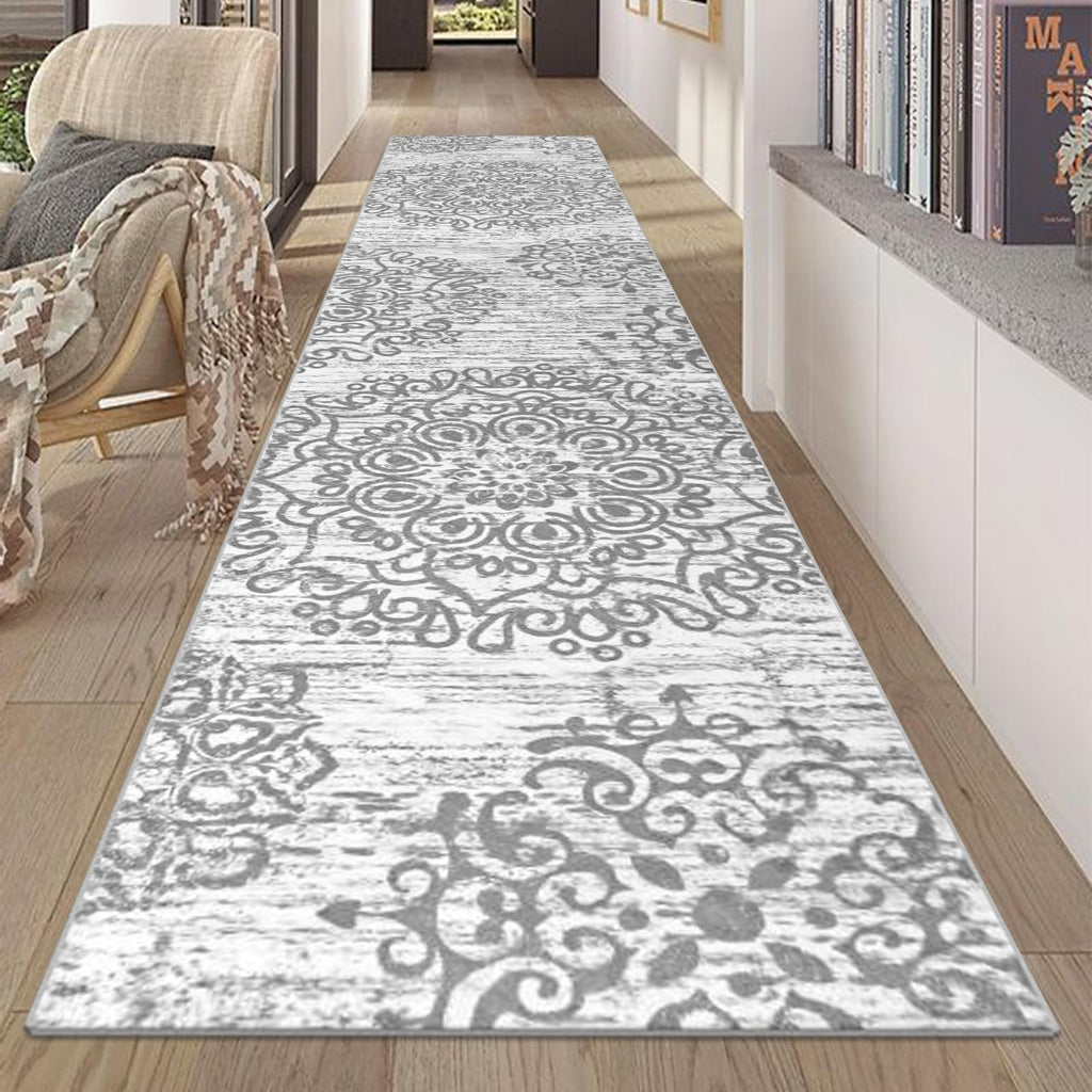 HEBE Hallway Runner Rug 2'x10', Washable Non Slip Kitchen Rug Runner