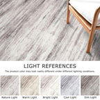 KOZYFLY Modern Abstract Hallway Runner, 2x12 Washable Rug Runner Non-Slip Soft Striped Kitchen Runner Rug, Grey/Light Beige/Brown Print Carpet for Entryway Bathroom