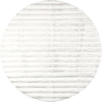Nuloom SuperiorWash Collection Kai Off-White, 5' Round, Fluffy and Cozy, High Traffic, Stain Resistant, Easy Clean, Durable Washable Area Rug for Bedroom, Living Room, Dining, Den, Foyer, Entryway