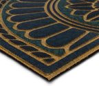 Mohawk Home Swirl Style Casual Ornamental Denim Blue 2' X 3' All Weather Outdoor Door Mat Perfect for Porch, Garage