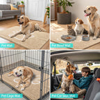 Smiry Dog Door Mat for Muddy Paws, Absorbent Non Slip Dirt Trapper, 40x32