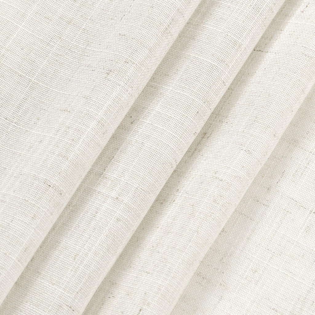 Cream Linen Curtains 84 inches Long for Bedroom Back Tab Light Filtering Privacy Sheer Curtains Modern Farmhouse Decor for Living Room Dinning Room Cotton Textured Gauze Curtain 2 Panel Set 36x84